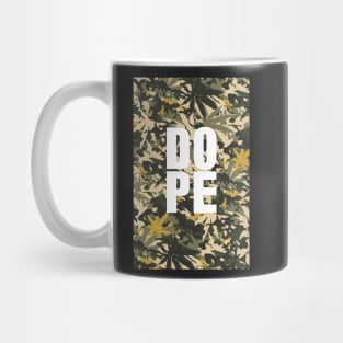 DOPE. Dope on Como, camouflage print. Mug